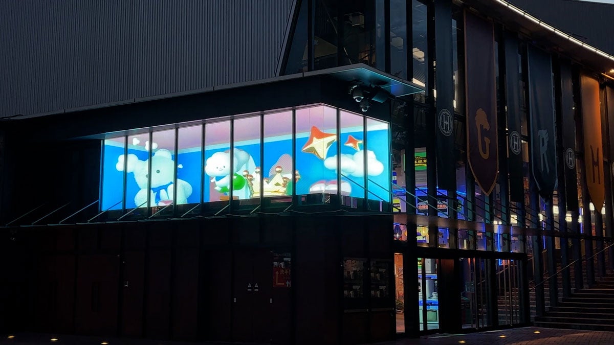 TBS赤坂BLITZスタジオのサイネージで放映中のワクティCG動画第1弾