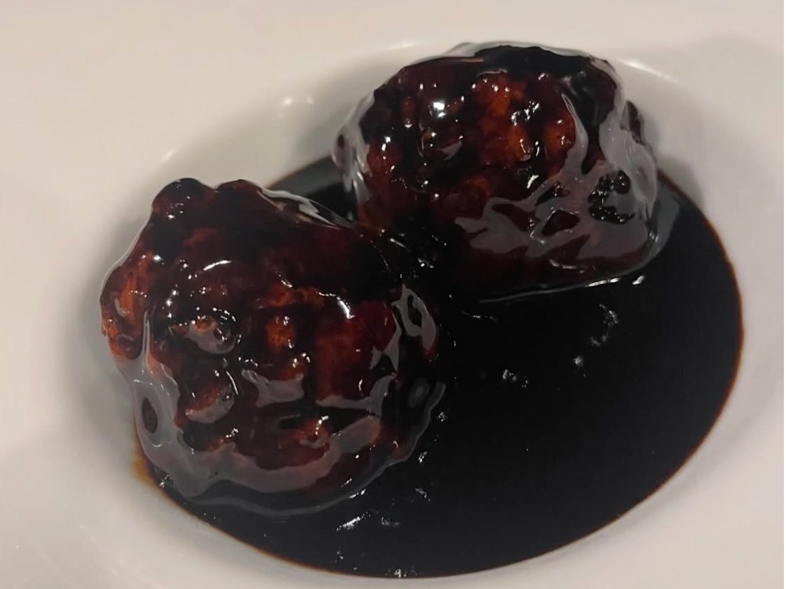 黒酢とバルサミコの「ミルフィーユ酢豚」